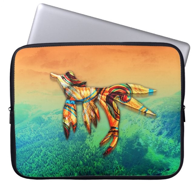 Flygning Laptop Sleeve (Framsidan)