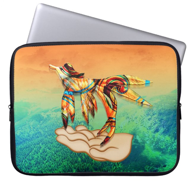 Flygning Laptop Sleeve (Framsidan)