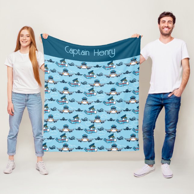 Flygning med flygplanspilot för nödflygplan fleecefilt (På plats)