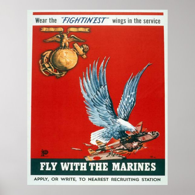 Flygning med marinerna poster (Framsidan)