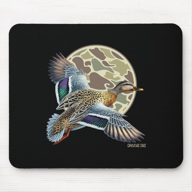 Flygning, Mottled Anka Camouflage Camo Anka Huntin Musmatta (Framsidan)