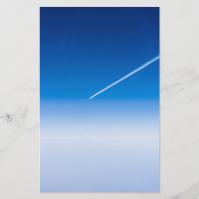 Flygning ovanför molnen brevpapper (Framsida)