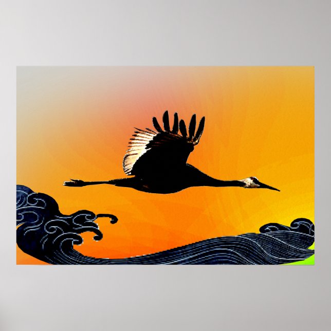 Flygning över hav poster (Framsidan)