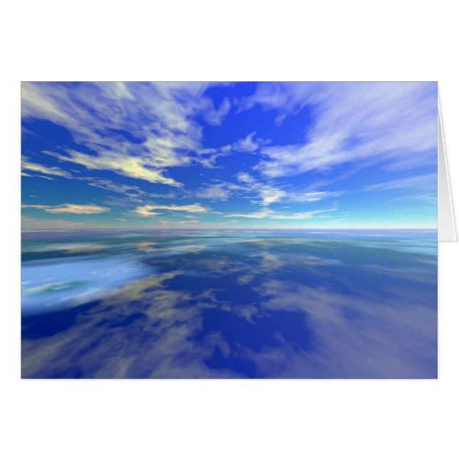 Flygning över Vatten Hälsningskort (Framsidan Horizontal)