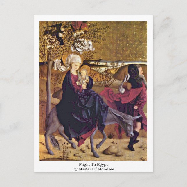 Flygning till Egypten av Mondsee-befälhavare Vykort (Framsida)