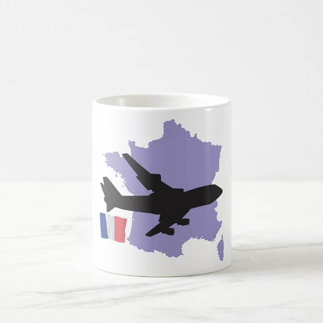 Flygning till Frankrike Kaffemugg (Skapare uppladdad)
