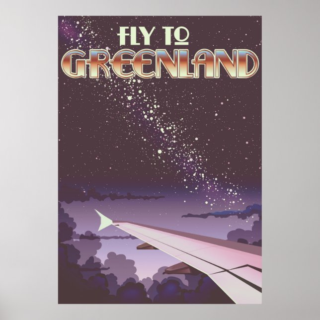 Flygning till Grönland Poster (Framsidan)