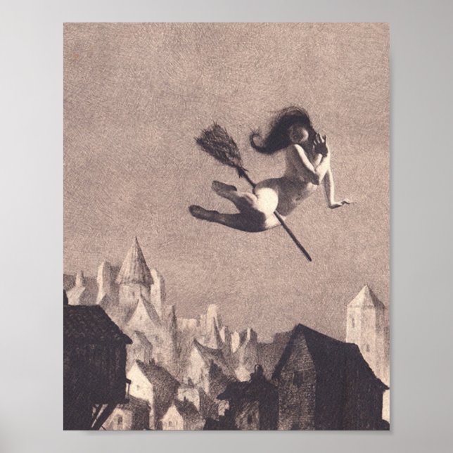 Flygning till Sabbath William Mortensen Poster (Framsidan)