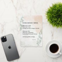 Flygning utan Vingar Dikt Poetry, skriven Ord