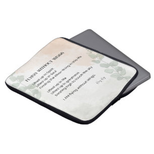 Flygning utan Vingar Dikt Poetry, skriven Ord Laptop Fodral