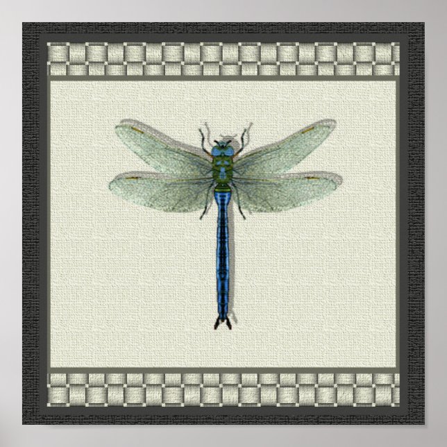 Flygningen i Dragonfly Print Poster (Framsidan)