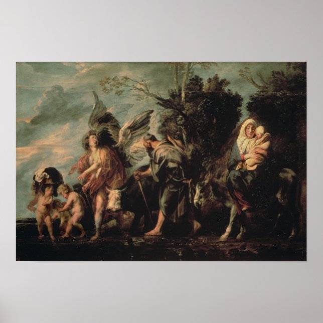 Flygningen in i Egypten, 1700-talet Poster (Framsidan)