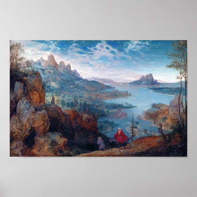 Flygningen in i Egypten, Pieter Bruegel Poster (Framsidan)