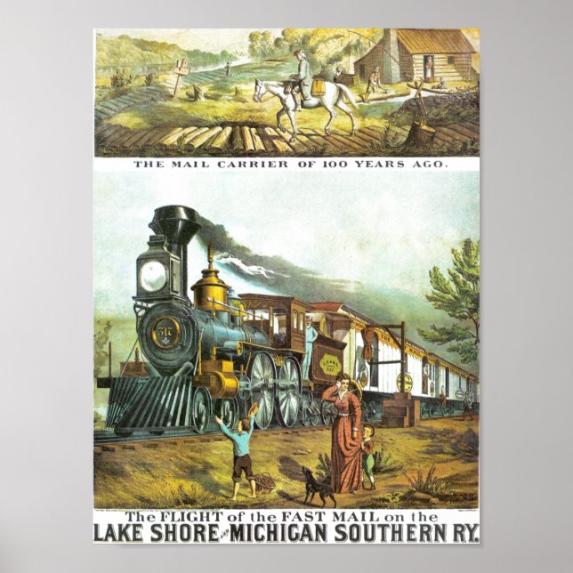 Flygningen med snabbmeddelanden Poster (Framsidan)