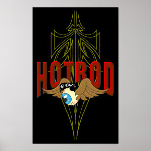 Flygögonglobhot rod poster