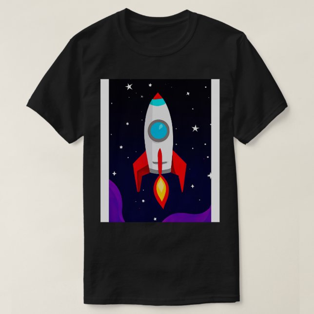 Flygområde, raketer 2 t shirt (Design framsida)