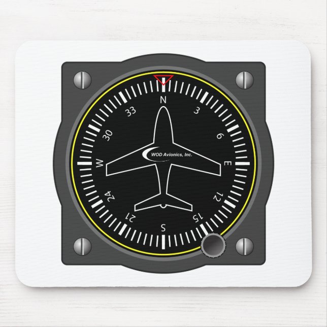 Flygöverskriftmätinstrument Musmatta (Framsidan)