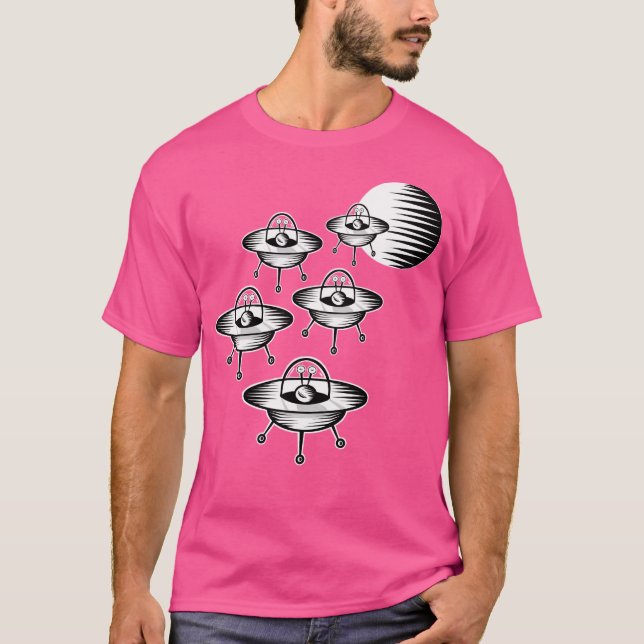 Flygövervakningsattack T Shirt (Framsida)