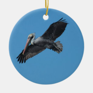 Flygpelikanprydnad Julgransprydnad Keramik