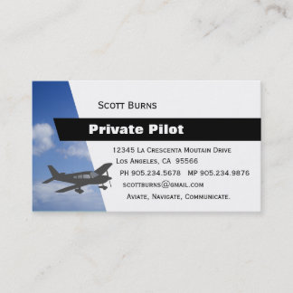 Flygpilot Visitkort