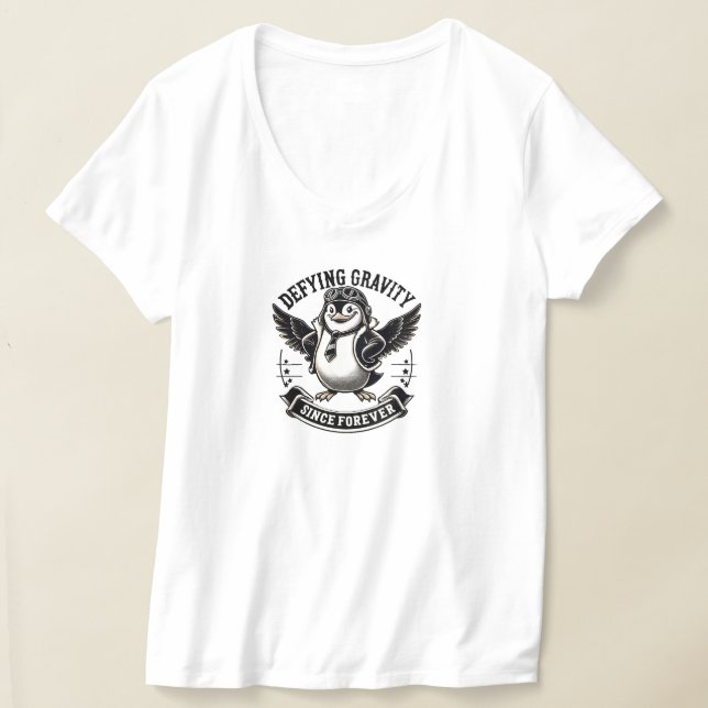 Flygpinguin T Shirt (Laydown)