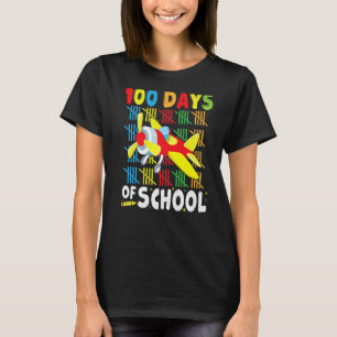 Flygplan 100 dagar skolapparat för lärare B T Shirt