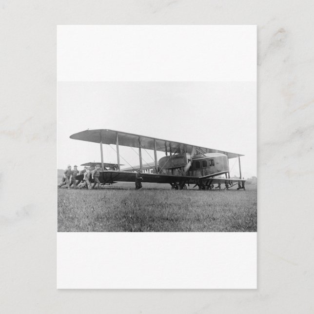 Flygplan, 1919 vykort (Framsida)