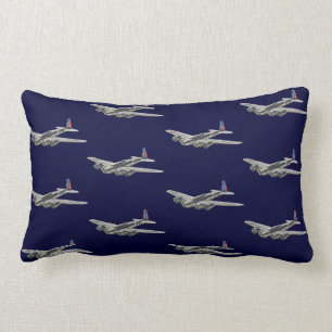Flygplan 2 för vintage WWII US Lumbarkudde