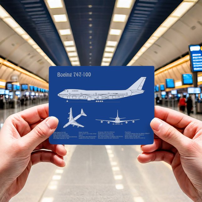 Flygplan 747 - plan för flygplansskiss Teckning AB Vykort (Skapare uppladdad)
