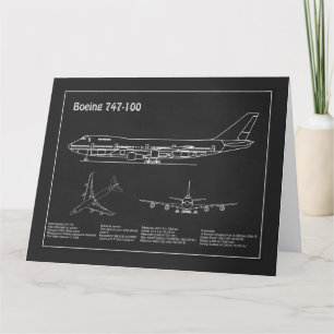 Flygplan 747 - Planer för flygplansskiss Teckning  Tack Kort