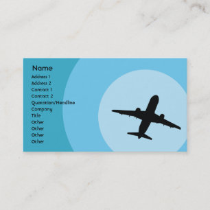 Flygplan - affär visitkort