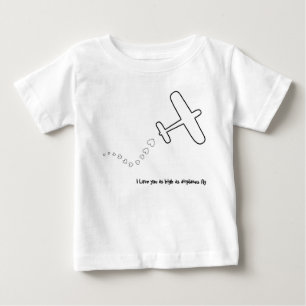 Flygplan älskar jag dig tee shirt