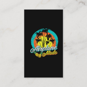 Flygplan Älskare Travel Sunset Handflatan Hawaii Visitkort