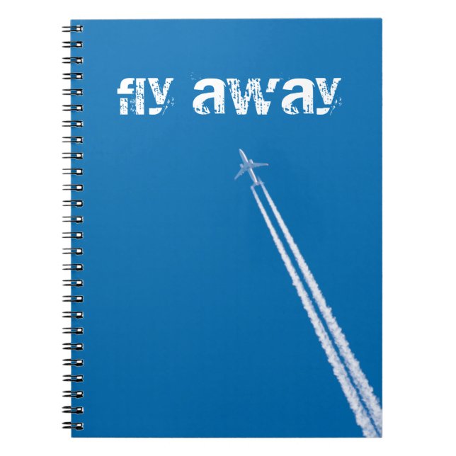 Flygplan Anteckningsbok Med Spiral (Framsidan)