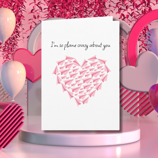 Flygplan är galen i dig, Cute Papper Airplan, Phot Kort (Skapare uppladdad)