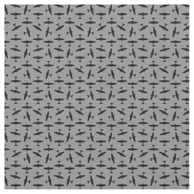 Flygplan Art Skriv ut luftfart - ANPASSNINGSBAR BG Tyg (Närbild)