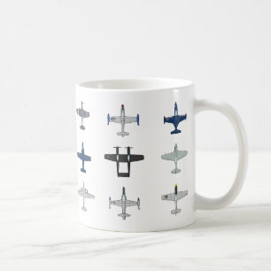 Flygplan av den koreanska krigmuggen kaffemugg