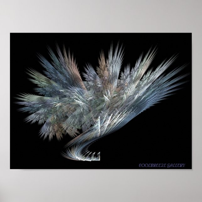 FLYGPLAN AV HUMMMANDE FÅGLAR POSTER (Framsidan)
