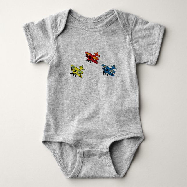 Flygplan, baby, ett biet, ett flygplan t shirt (Framsida)