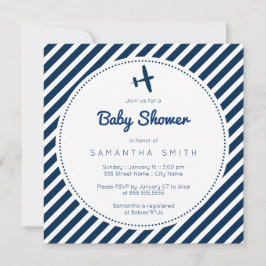 Flygplan Baby Shower Inbjudningar