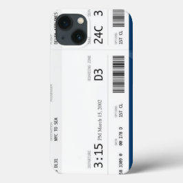 flygplan biljett iphone 7/8 fodral