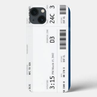 flygplan biljett iphone 7/8 fodral