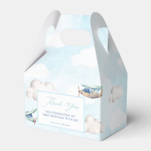 Flygplan Blå himmel White Clouds Baptism födelse Presentaskar