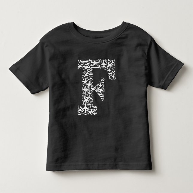 Flygplan Brev F T Shirt (Framsida)