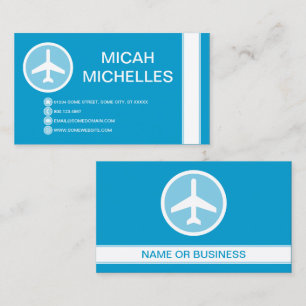 flygplan bubblar visitkort
