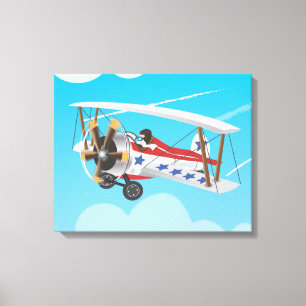 flygplan canvastryck