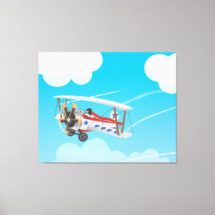flygplan canvastryck