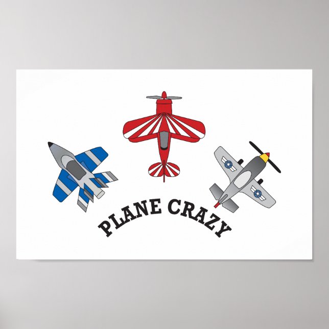 Flygplan Crazy Poster (Framsidan)
