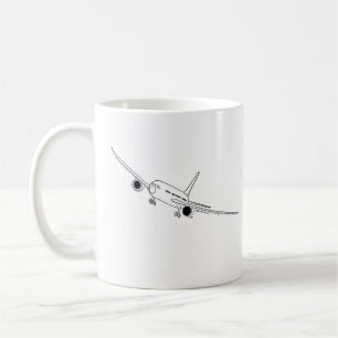 Flygplan design kaffemugg