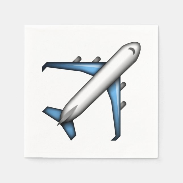 Flygplan - Emoji Pappersservett (Framsidan)